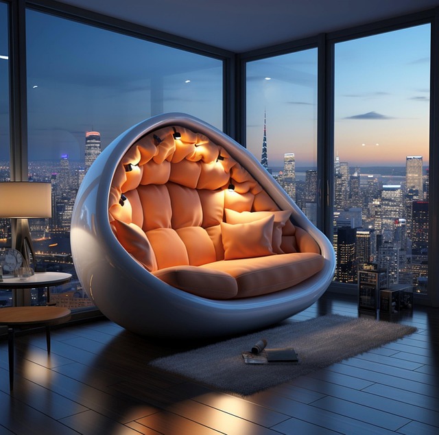 Free ai generated sofa design illustration