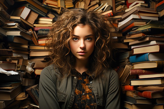 Free ai generated student books illustration