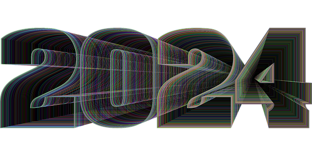 Free calendar 2024 new year vector