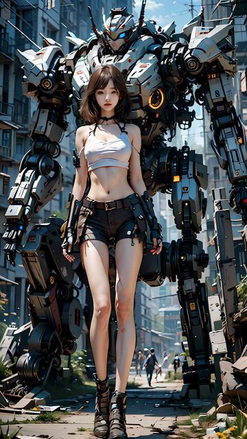 Free Rock Girl Machine illustration and picture