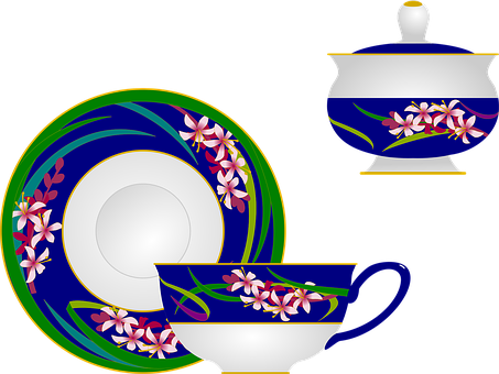 Free Tea Set Cup vector and picture