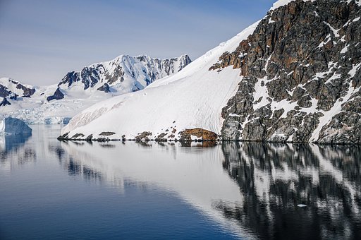Iceberg, Antártica, Oceano, Inverno