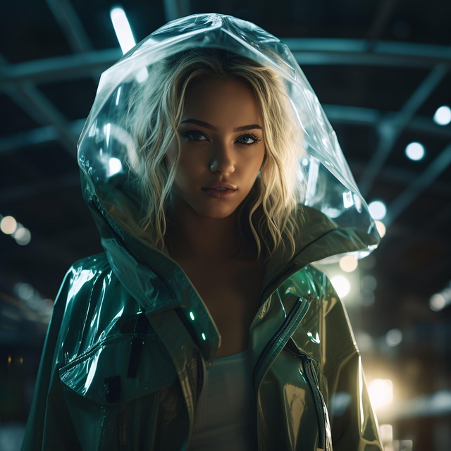 Free green blonde woman illustration