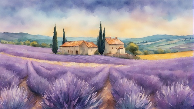 Free Ai Generated Lavender illustration and picture