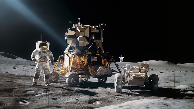 Free ai generated astronaut exploring illustration