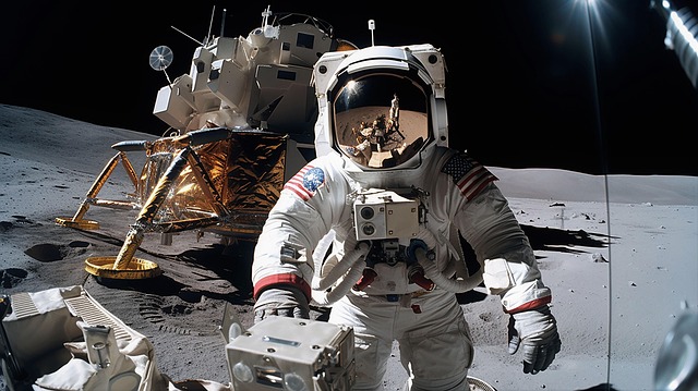Free ai generated astronaut exploring illustration