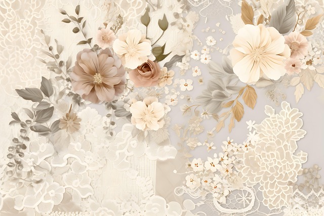 Free ai generated flowers textile illustration