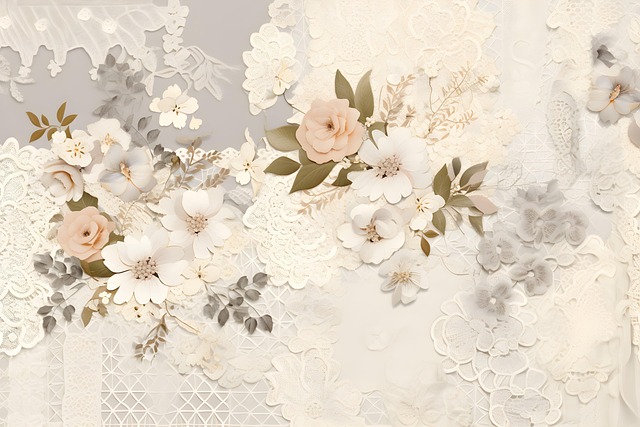 Free ai generated flowers textile illustration