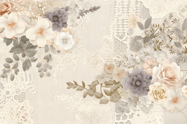 Free ai generated flowers textile illustration