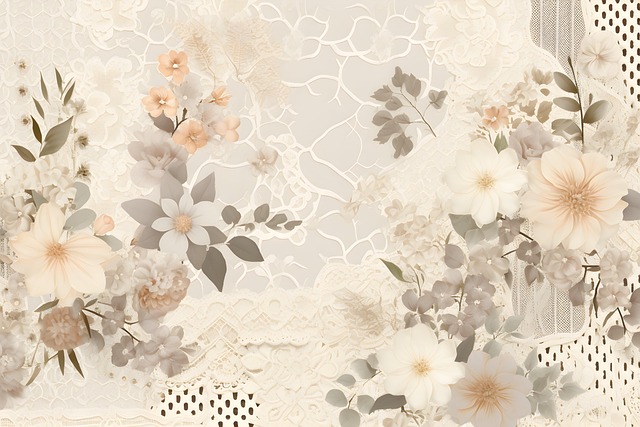 Free ai generated flowers textile illustration