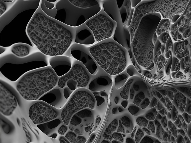 Download free HD stock image of Ai Generated Microscopic Free ai generated microscopic structure illustration