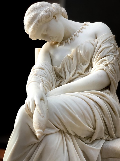 Vrouw, Standbeeld, In Slaap, Museum