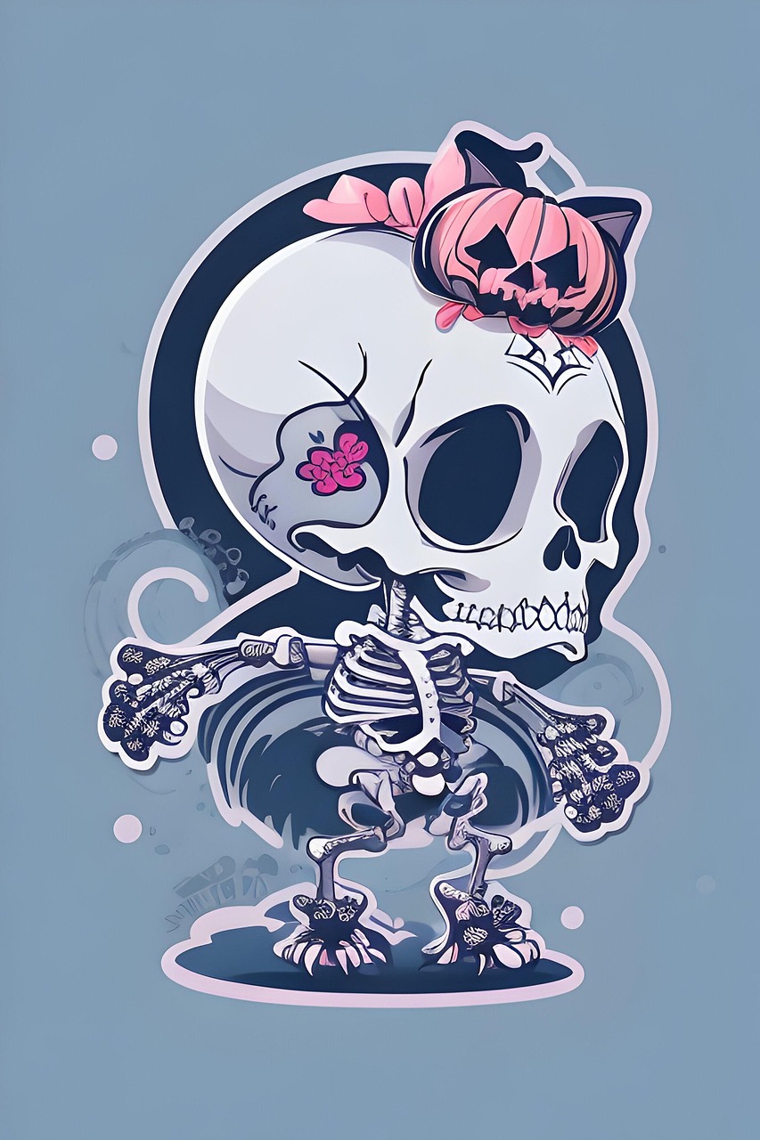Download Ai Generated Skeleton Design Royalty-Free Stock Illustration