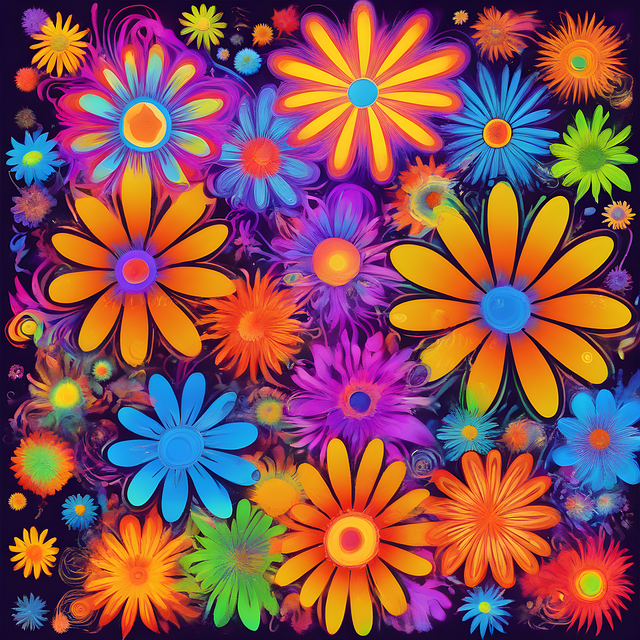 Farbenfrohe Blumen