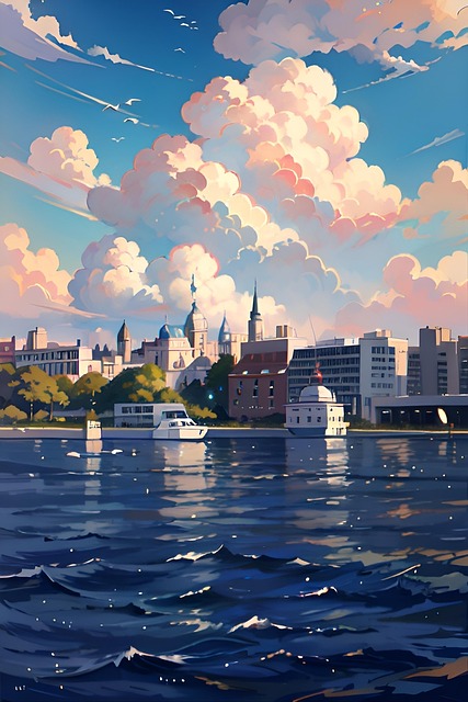 Free City Water illustration and picture