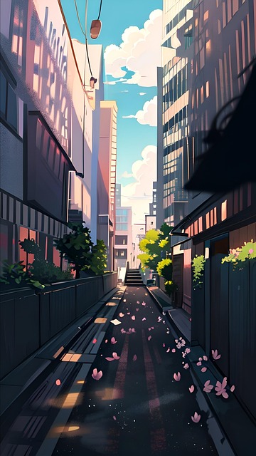 Free Ai Generated Alley illustration and picture