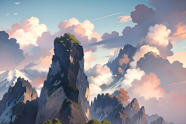 Free Ai Generated Mountains illustration and picture