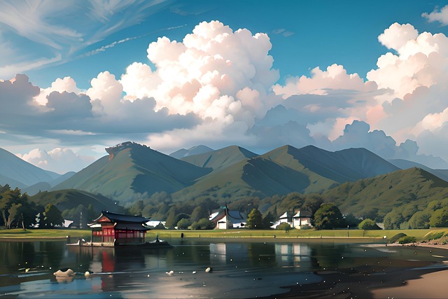 Free Ai Generated Lake illustration and picture