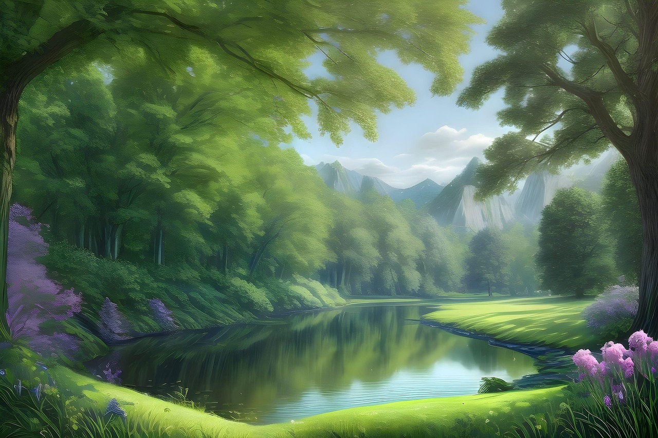Download Landscape, Trees, Forest. RoyaltyFree Stock Illustration