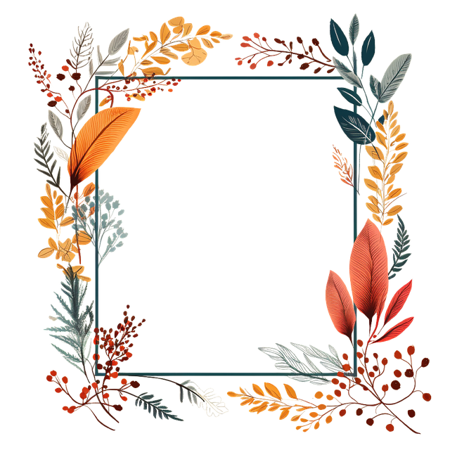 Free ai generated nature frame illustration