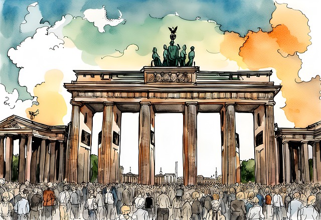 Free ai generated brandenburg gate gate illustration