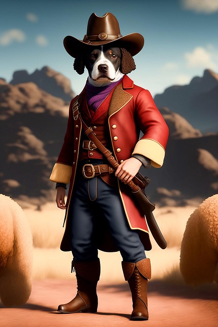 Free Ai Generated Dog illustration and picture