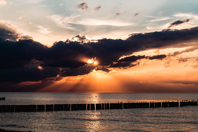 Pôr Do Sol, Mar, Céu, Horizonte, Humor