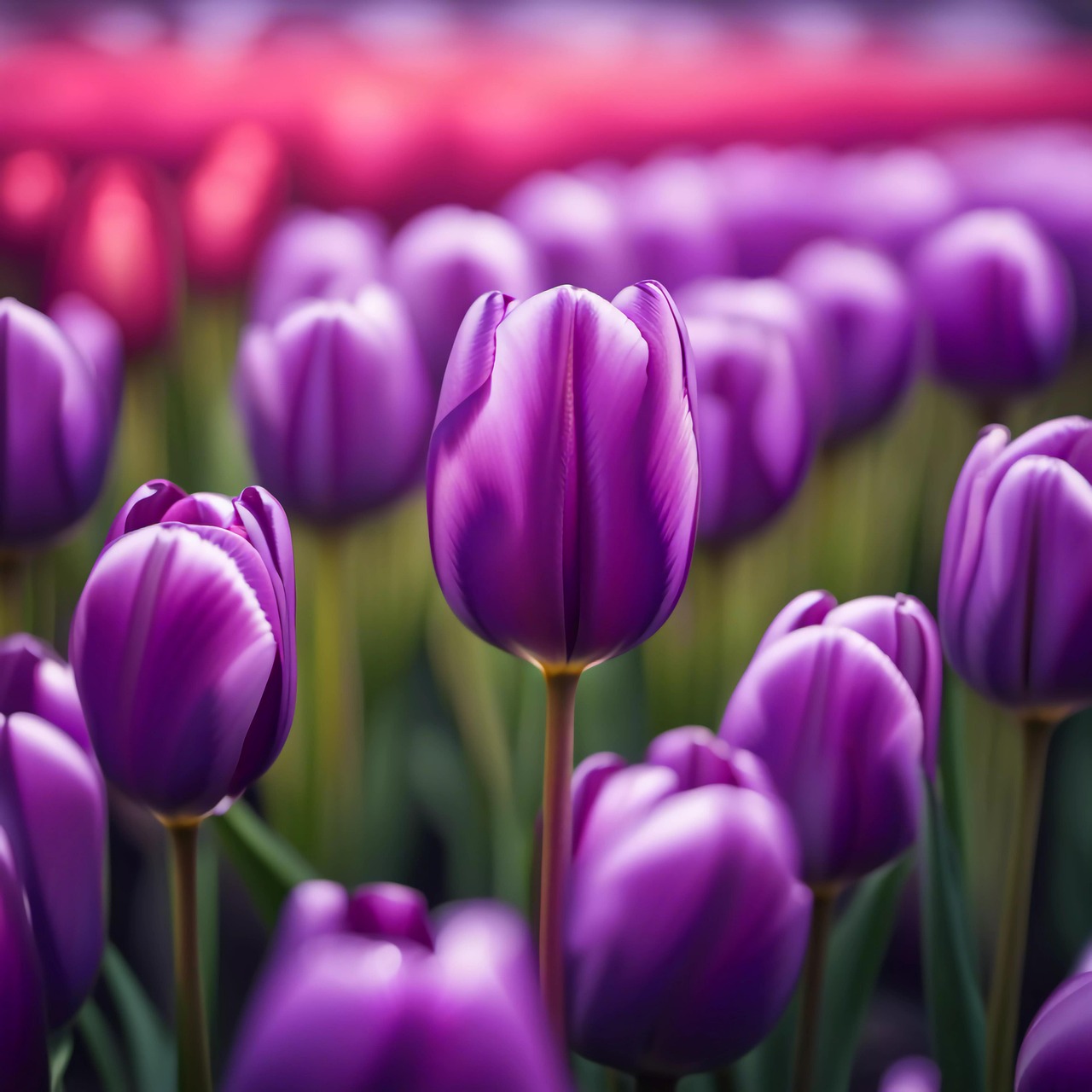 Purple Tulips Flowers Purple Tulips Flowers