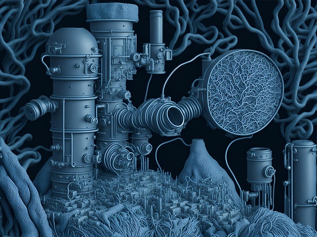 Free ai generated machine technology illustration