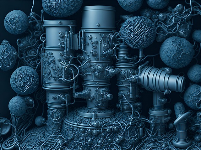 Free ai generated machine technology illustration