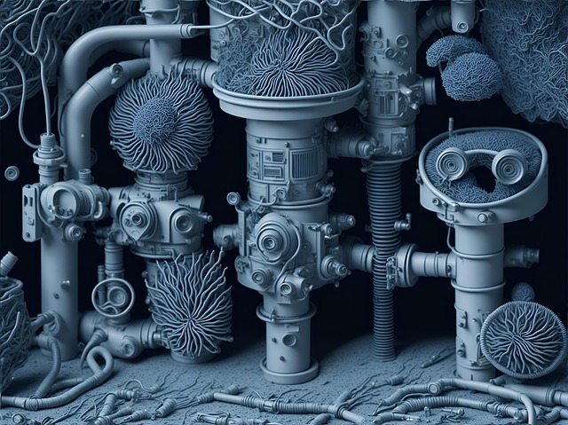 Free ai generated machine technology illustration