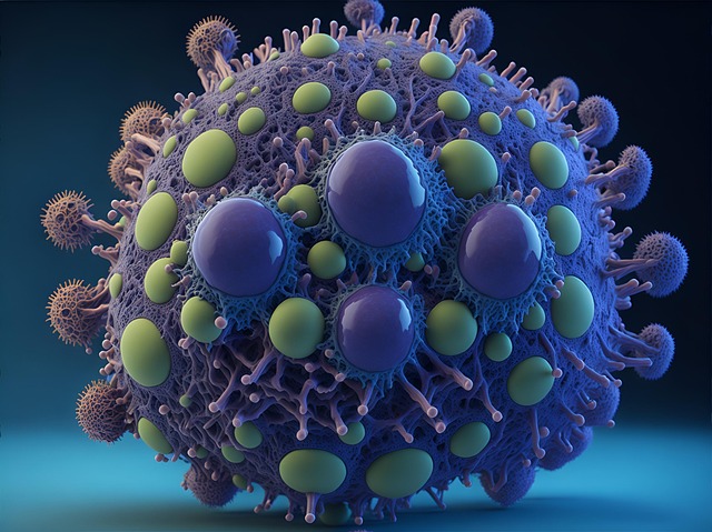 Free ai generated virus bacteria illustration
