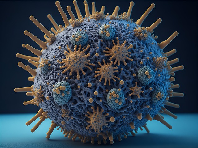 Free ai generated virus bacteria illustration