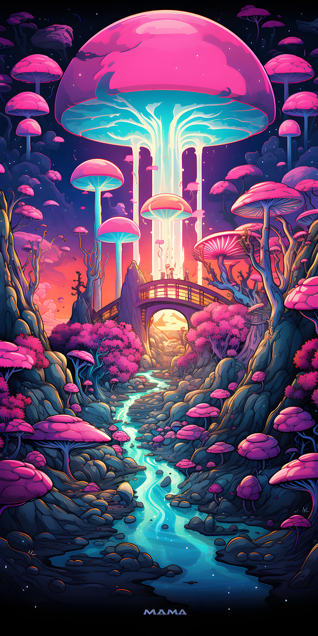 Trippy Spring Fantasy Download Fantasy, Psychedelic, Trippy. Royalty-Free Stock Illustration ...
