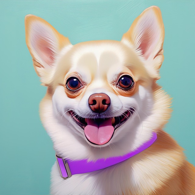 Free ai generated dog chihuahua illustration