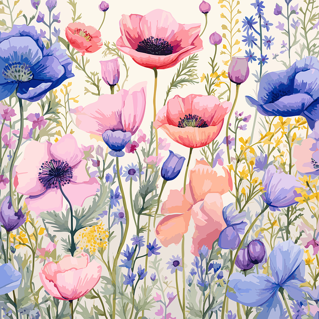 Free flowers poppies nature vector