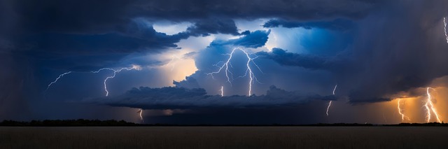 Free ai generated storm lightning illustration