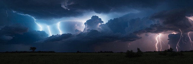 Free ai generated storm lightning illustration