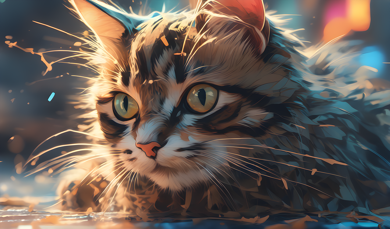 Download free HD stock image of Feline Pet Free feline pet kitten illustration