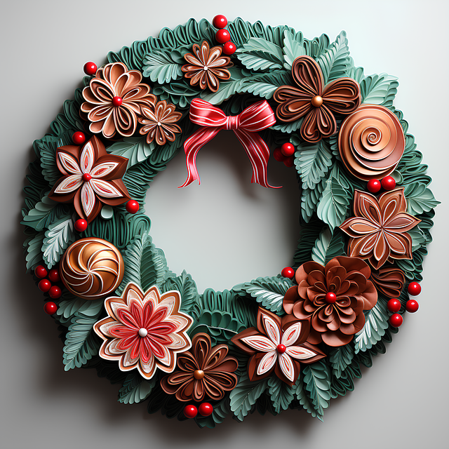 Download Ai Generated Christmas Wreath Royalty-Free Stock Illustration ...