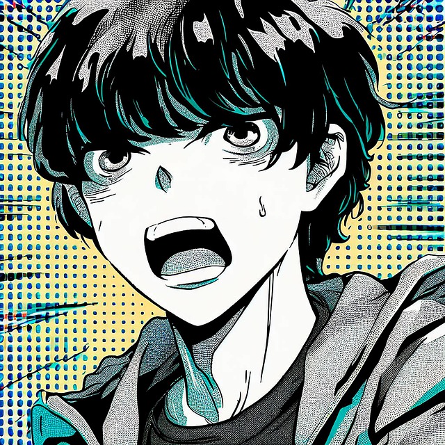 Free ai generated boy cartoon illustration