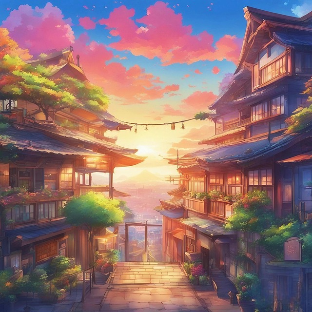Anime, Landskab, Æstetisk, Levende