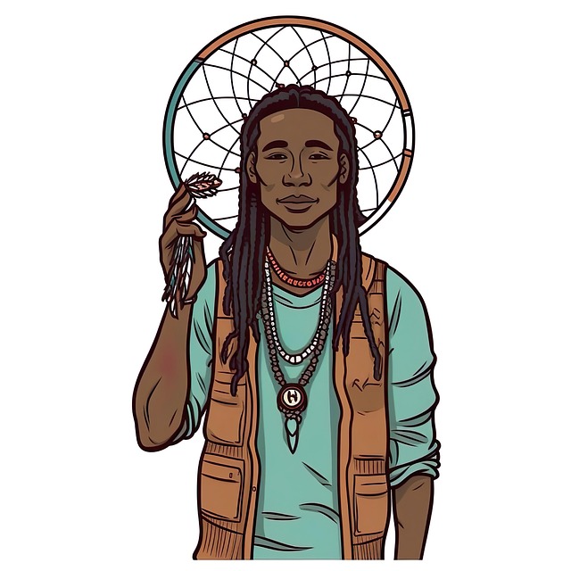 Free ai generated man native illustration