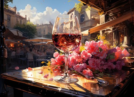Free Ai Generated Wine Glass illustration and picture