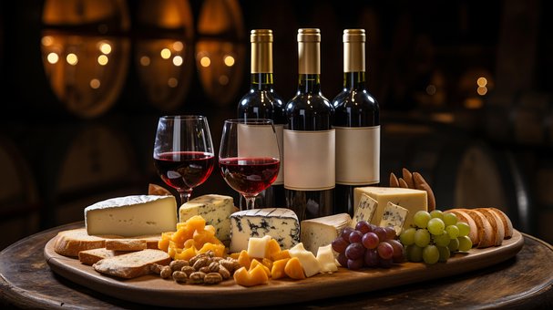 Free Ai Generated Cheese Platter illustration and picture