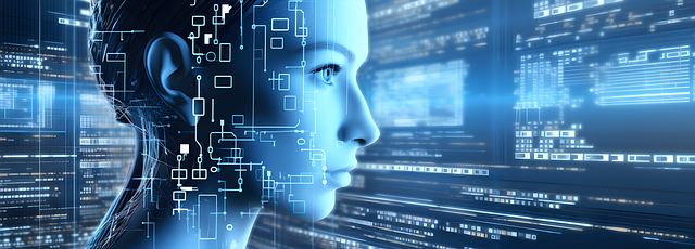 Banier, Ai, Gegevens, Technologie, Blauw