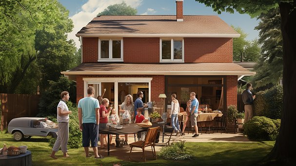 Familie, Feier, Haus, Heimat, Fest