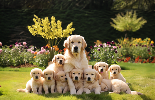 Retriever, Hund, Hündchen, Hund, Garten