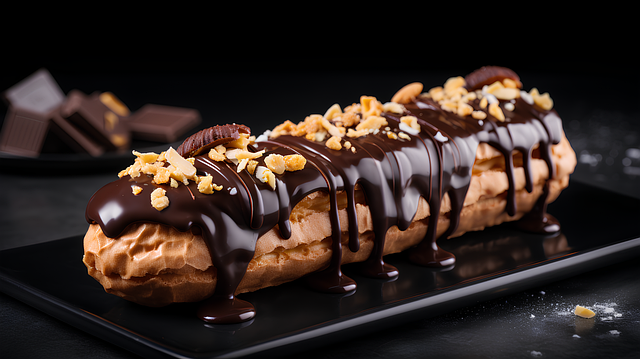 Free eclair dessert chocolate illustration