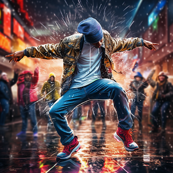 Free Ai Generated Dancer illustration and picture